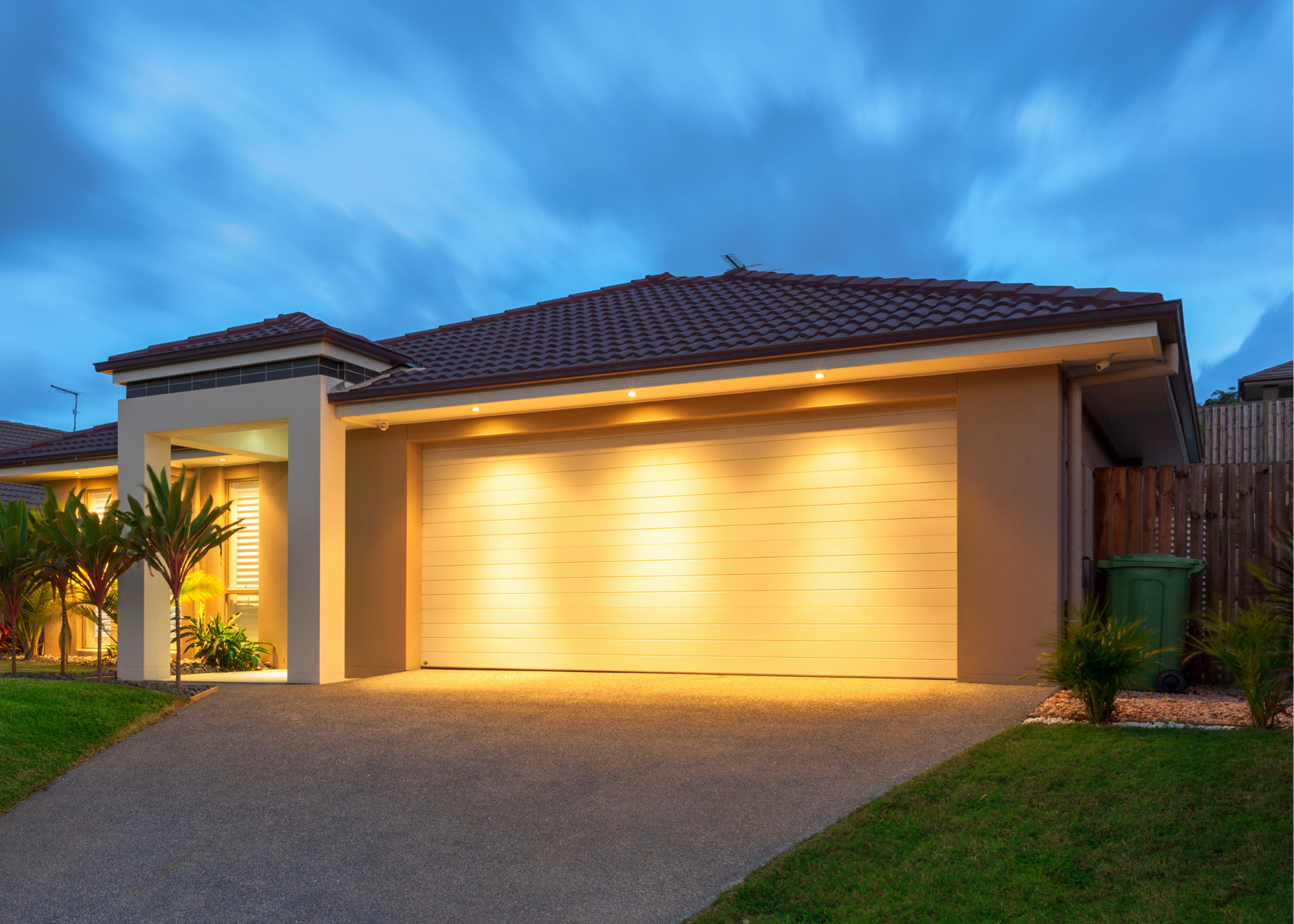 garage at night