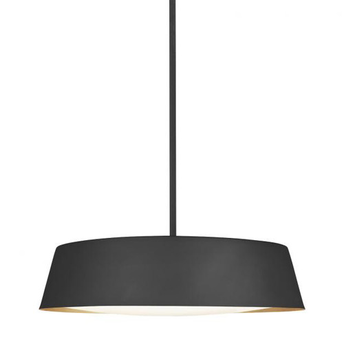 Asher Collection 5-Light Pendant in Midnight Black with Inner White | Outer Clear Glass Shade Generation Lighting EP1055MBK